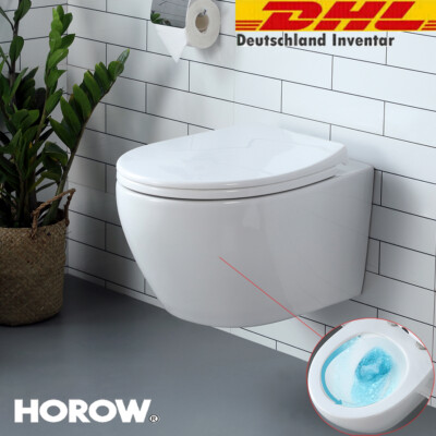 STAND-WC WC SPÜLRANDLOS Tiefspüler Mit Sitz Softclose Und Geberit Spülkasten EUR 162,50