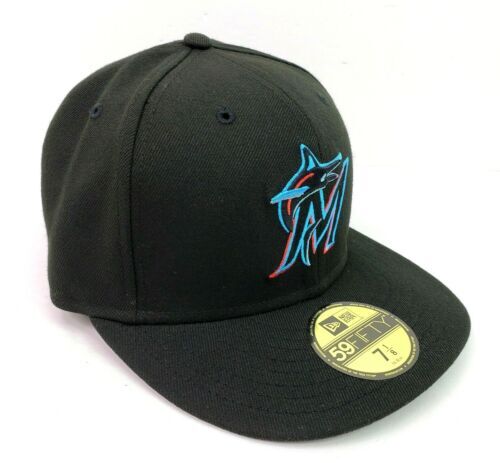 Casquette Miami Marlins MLB Authentic On Field Game 59Fifty New Era noire