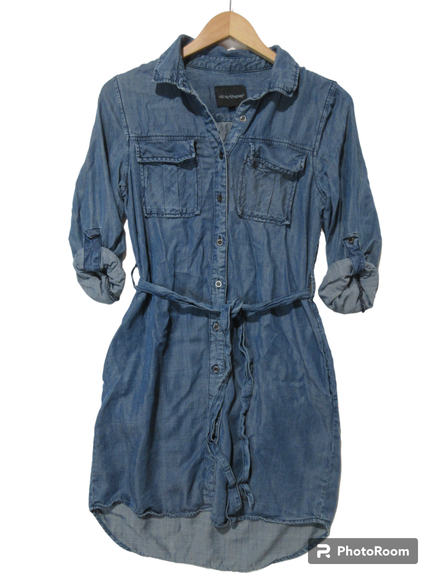 denim square neck midi dress Jack Puff Sleeve Size:16US/48FR/20UK functional buttons adds vintage AJ_INSTOCK Brand New Retro Printed