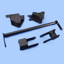 1999-2004 F250 F350 4WD 2" Front Leveling Kit Steel Shackle Hanger Crash Bar