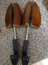 Vtg Pair Wood Shoe Keeper by Rochester Shoe Tree Co Men's Thom McAn