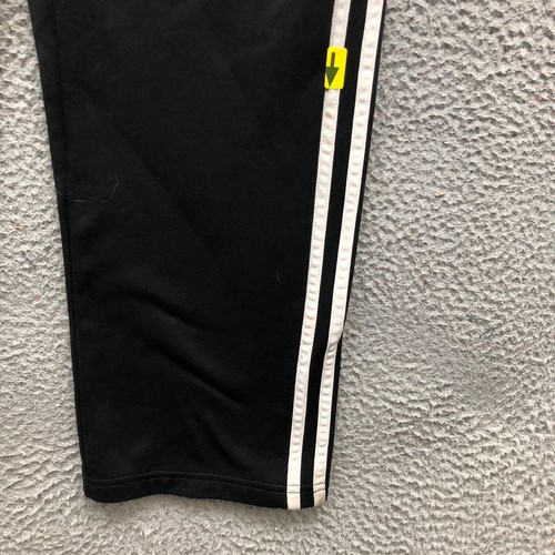 Adidas Sweatpants Boys Youth Large Pocket Embroidered Logo Striped Black White - Picture 6 of 6