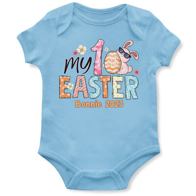 My 1st Easter Personalised Girls Baby Babygrow Sunday Custom Babies First
