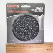 New GAMO .177 cal Pellets (750) pcs Tomahawk Pointed hollow point