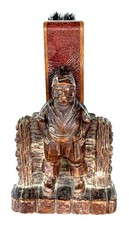 Vintage Swank Pirate Shoe Shine Brush Holder 1946 Moon Vanity B