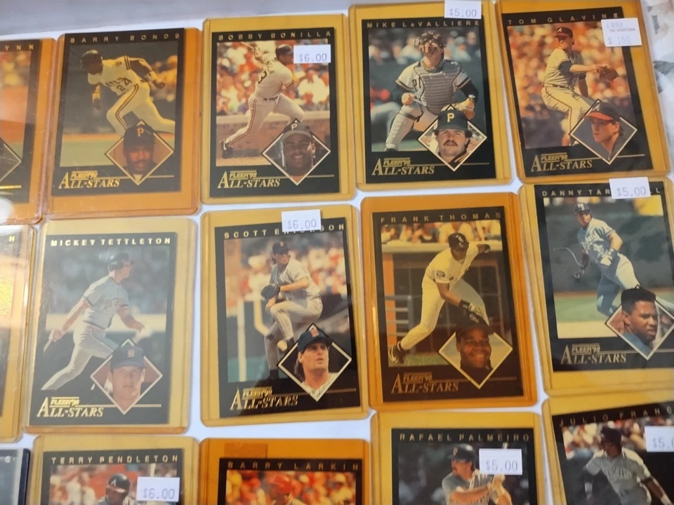 Juego completo de 24 cartas Fleer All-Stars 1992 Griffey Jr. Ripken Frank Thomas Gwynn Foto 3 de 4