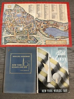 1939 New York World's Fair Official Guide Books W Map Original