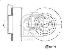 1X Bremsscheibe FEBI 188770 TOYOTA YARIS CROSS (MXP_) 1.5 2020-