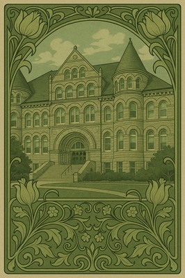 Historic Architecture Poster  ️ - 24x36  - Classic Print - 200 GSM Paper ️