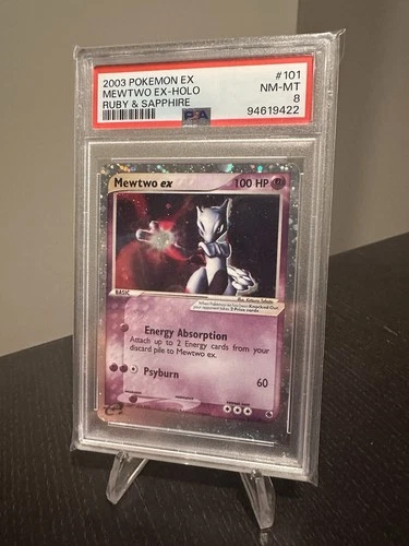 Pokémon TCG Mewtwo ex 101/109 Ruby & Sapphire Holo English PSA 8