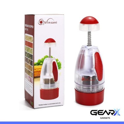 Mini Küche Slap Chop Lebensmittel Hacken Maschine Werkzeug Obst Obst Schneider Stahl