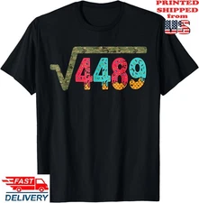 Square Root 4489 Slang Math Teacher Six Seven 6 7 Meme T-Shirt, Unisex Tee