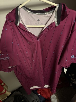 Large Adidas ESCENA GOLF CLUB Ultimate Pink Polo Shirt Wild