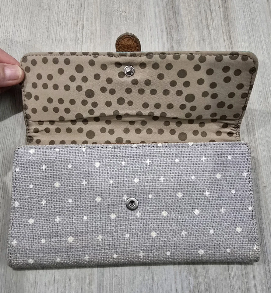 Cartera de tela y cuero plegable Relic (by Fossil) Foto 3 de 4