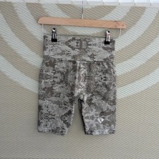 Women's Best Power Seamless Gym Shorts camouflage tummy control workout Small