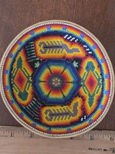 Huichol Beaded Gourd Bowl