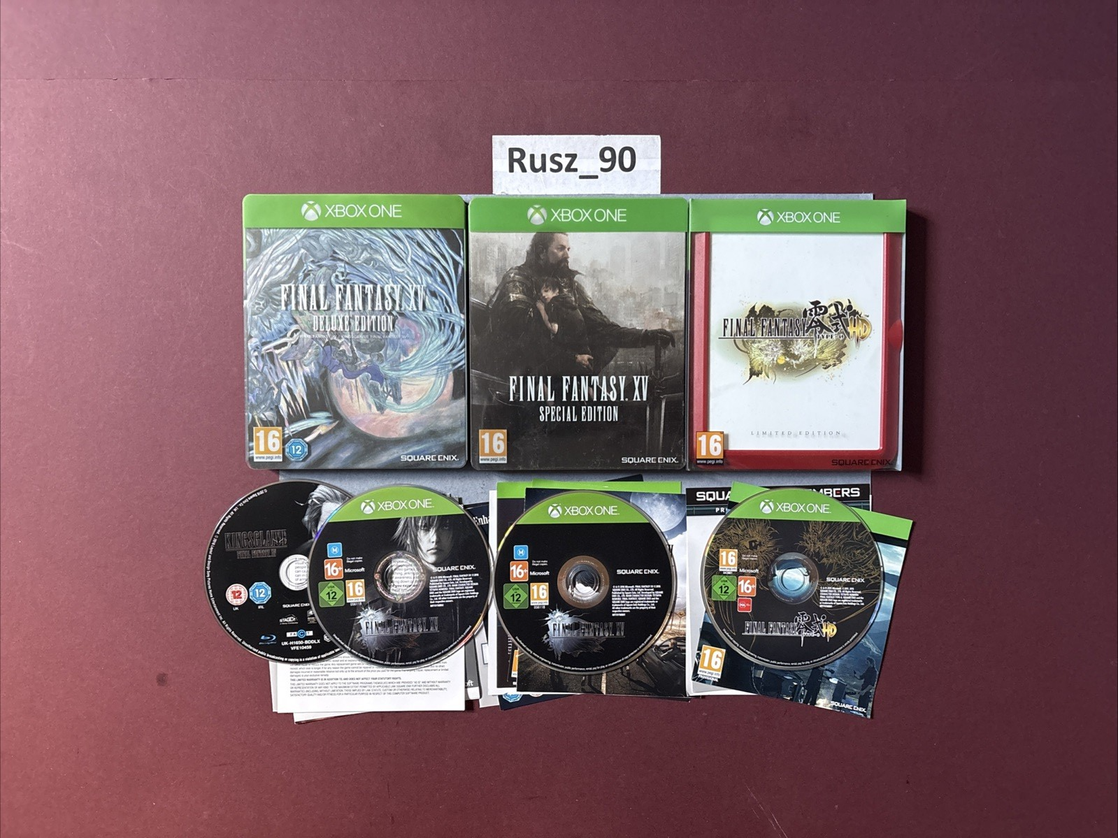 Final Fantasy XV & Type 0 HD Xbox One Steelbook Special/Deluxe & Limited Edition