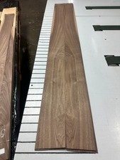 Walnut Raw Wood Veneer 2 sheets 84'' x 6'' 316E