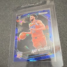 Panini Prizm Black Blue Ice Rookie Ajay Mitchell #133 /125 Oklahoma City Thunder