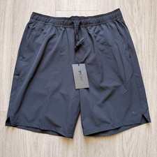NWT Bad Birdie Active Athletic Shorts-Men- Small-Black Drawstring Unlined