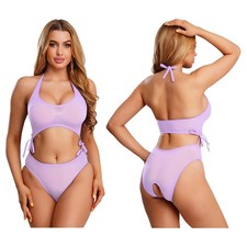 Women Jumpsuits Lacing Bodysuit Party Leotards Festival Rompers Zipper Clubwear