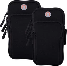 2Pack Phone Armband for Running,Cell Phone Holder Arm Band for Iphone 16 16E 15 