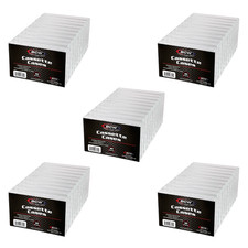 BCW Cassette Tape Cases   10 Pack, 5 Packs Bundle, Clear Polystyrene