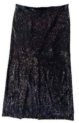 Gauchere Black Sequin Women's Skirt Size UK 12