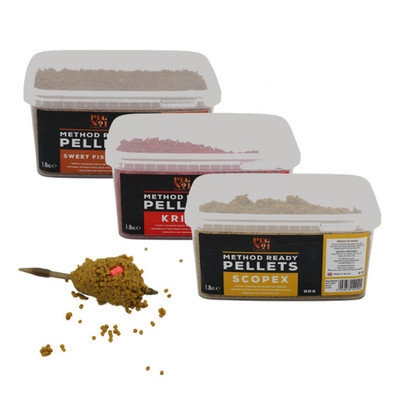 Peg No.1 Method Pellets 1,8 kg - gebrauchsfertig, alle Geschmacksrichtungen, Köderwanne