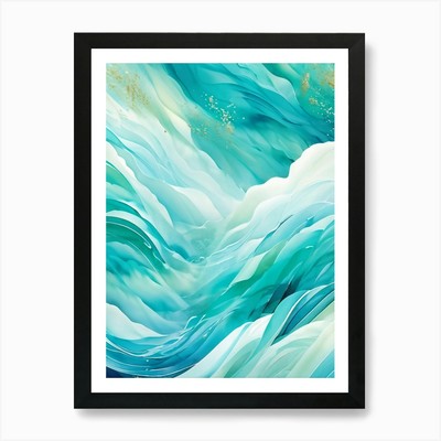 Abstrakte Darstellung eines Sommertages gerahmtes Wandbild Poster Leinwanddruck Bild