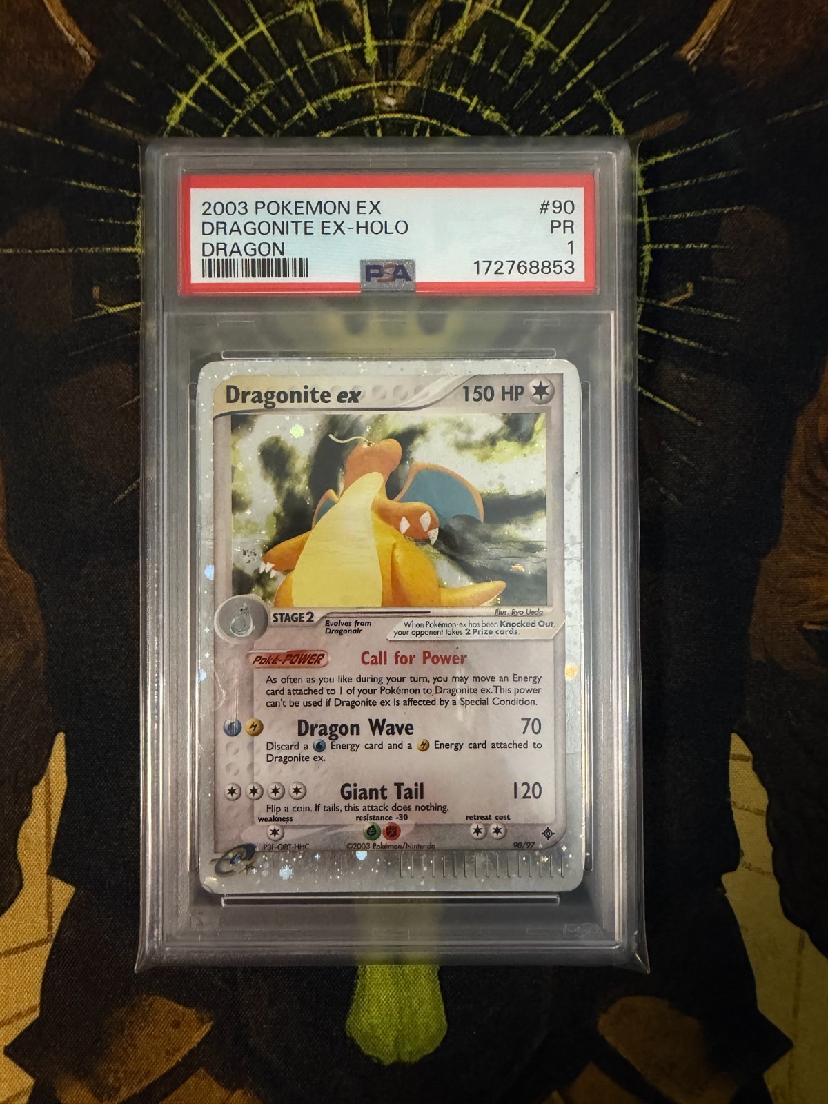 Pokemon Dragonite ex 90/97 Dragon Holo PSA 1