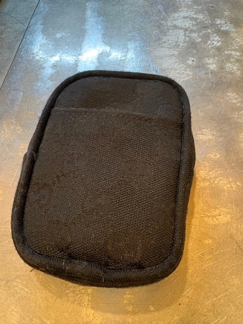 GUCCI Solid Rectangle Pouch Hand Bag Ziplock Canv… - image 13