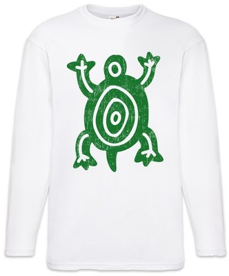 Aztec Turtle II Langarm T-Shirt Aztecs Azteken Inka Maya Mayans Mayas Tattoo
