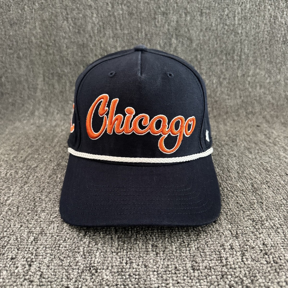 '47 Brand Chicago Bears NFL Navy Rope Snapback Cap Script Logo