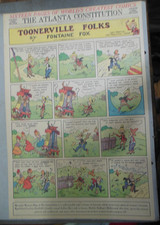 Toonerville Folks Sunday by Fontaine Fox from 11/13/1938 Full Size Color Page 