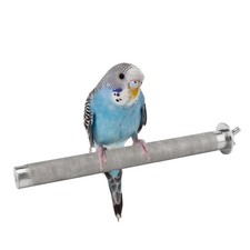 Bird Parrot Stainless Steel Stand Perch Rod Bird Grinding Claws Parrot Scratc...