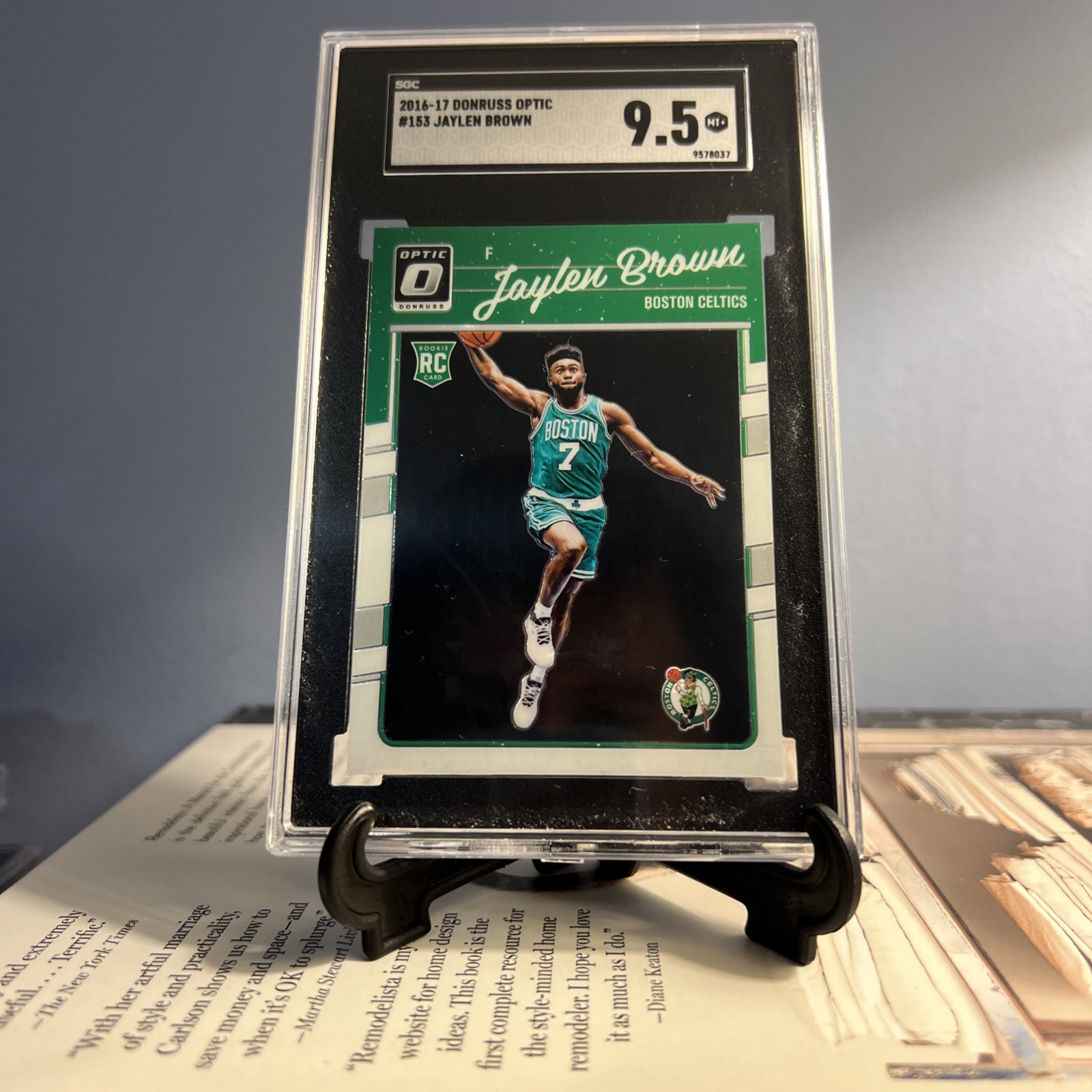 2016-17 Donruss Optic #153 Jaylen Brown SGC 9.5