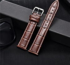 Genuine Calfskin Leather Watch Strap Band 18mm 20mm 22mm 24mm