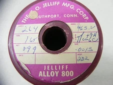 C.O. Jelliff Fine Wire .0013 Alloy 800