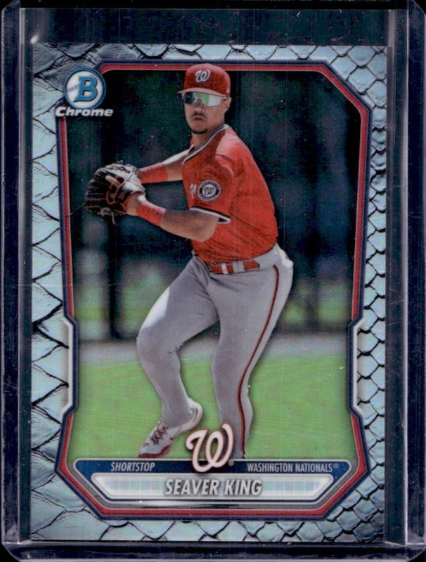 2026 Bowman Seaver King Chrome Prospects Reptilian Refractor #BCP-129 Nationals