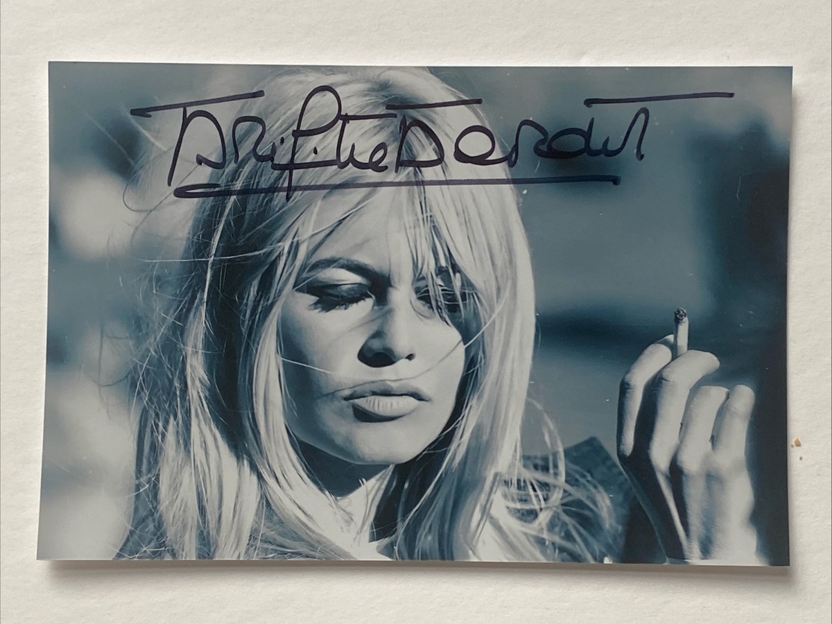 Brigitte Bardot / A2ポスター２種 (one-oh-nine） Brigitte Bardot Signed 4x6 Photo Autographed | eBay