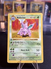 Nidorino 037/102 Base Set (Shadowless) 1st Edition 1999 Vintage Pokémon