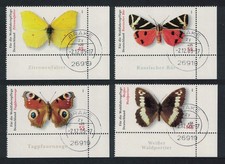 Germany Butterflies 4v Corners 2005 CTO SG#3387-3390