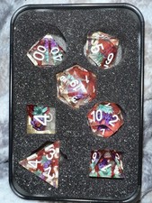 DND Dice Set,Liquid Core Handmade Sharp Edge ...