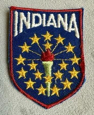 Vintage Travel Souvenir State of Indiana Patch