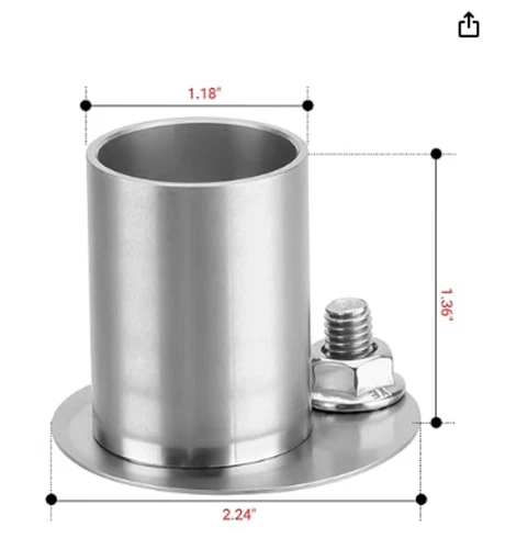 INKBIRD Universal Stainless Steel Round Oven Adapter for ISC-027BW BBQ Smoker Control