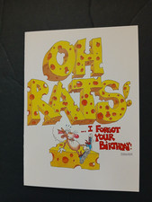 Oh Rats I Forgot Your Birthday Belated Birthday Greeting Card