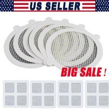 Disposable Floor Drain Sticker Bathroom Patch Anti-Blocking Filter -4"x4"