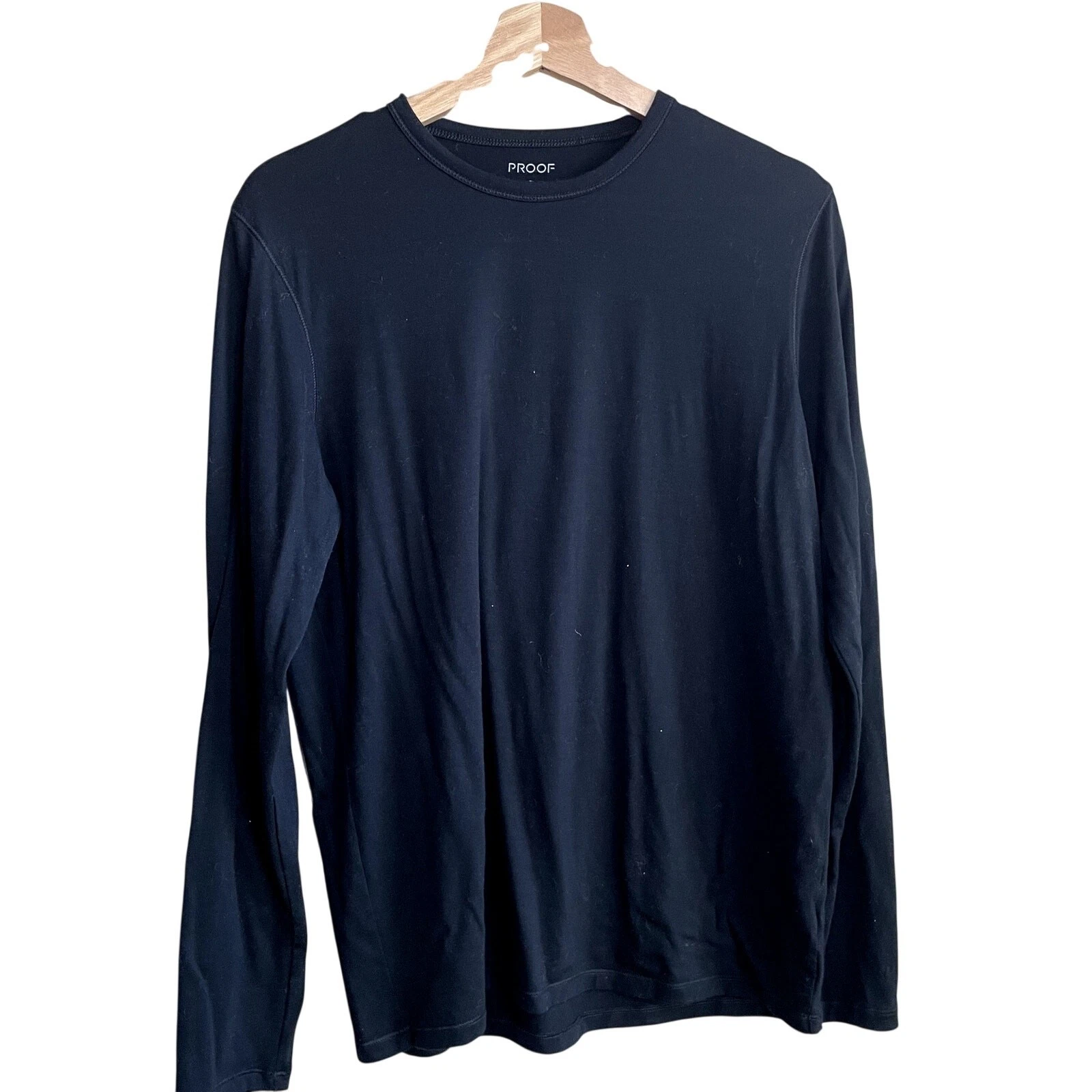 PROOF merino wool long sleeved black base layer men's size medium winter