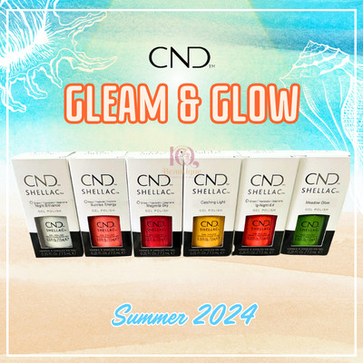 CND Shellac ''Gleam & Glow'' SUMMER 24 Gel Polish 0.5 fl oz/15mL *Pick Any*